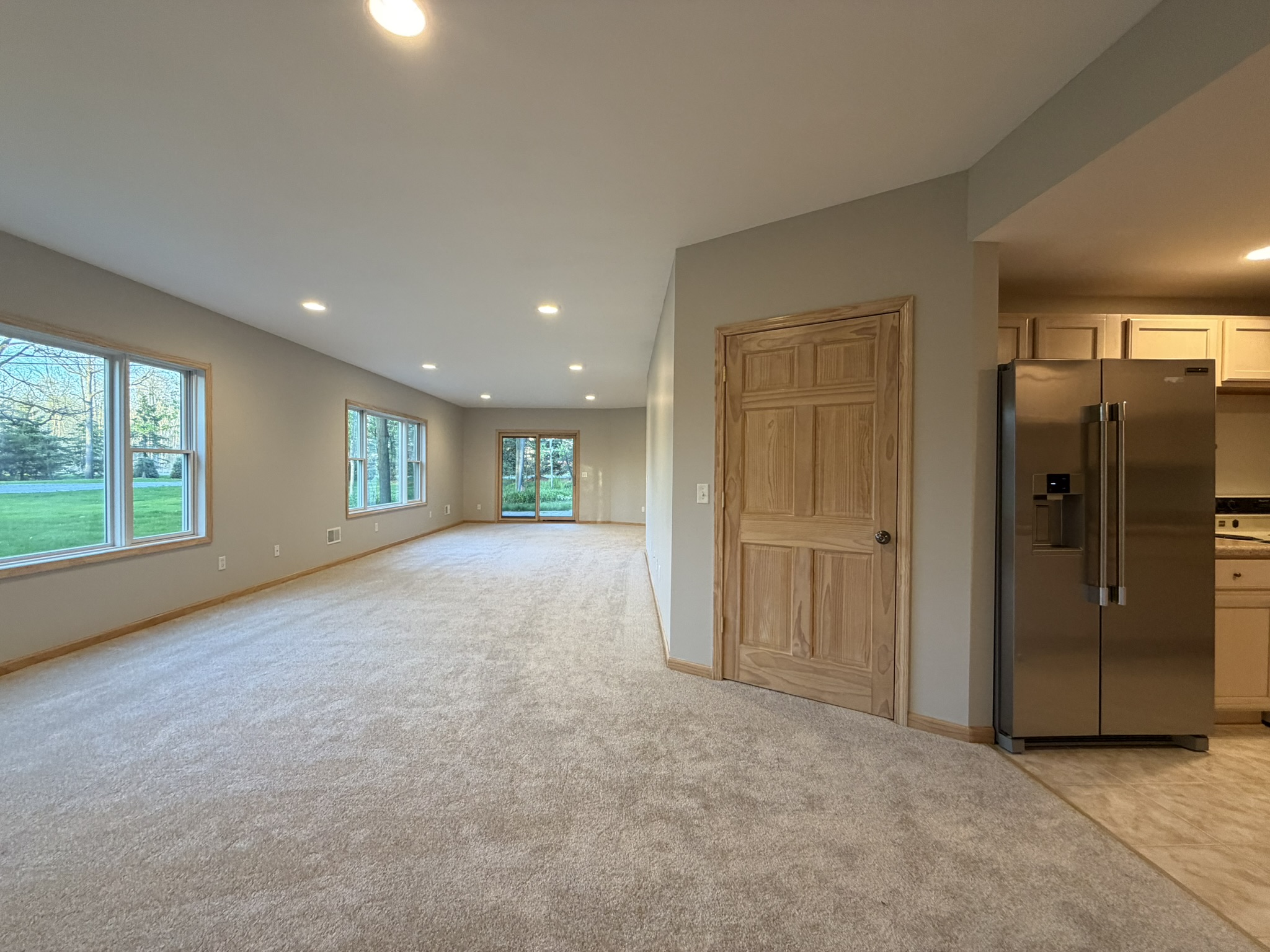 Finished walkout lower level