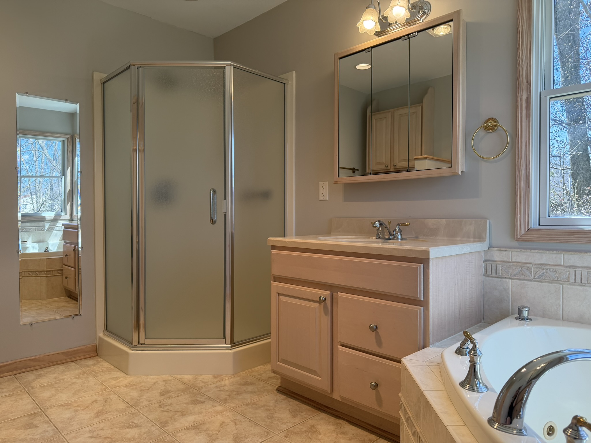 Primary bath — tub detail