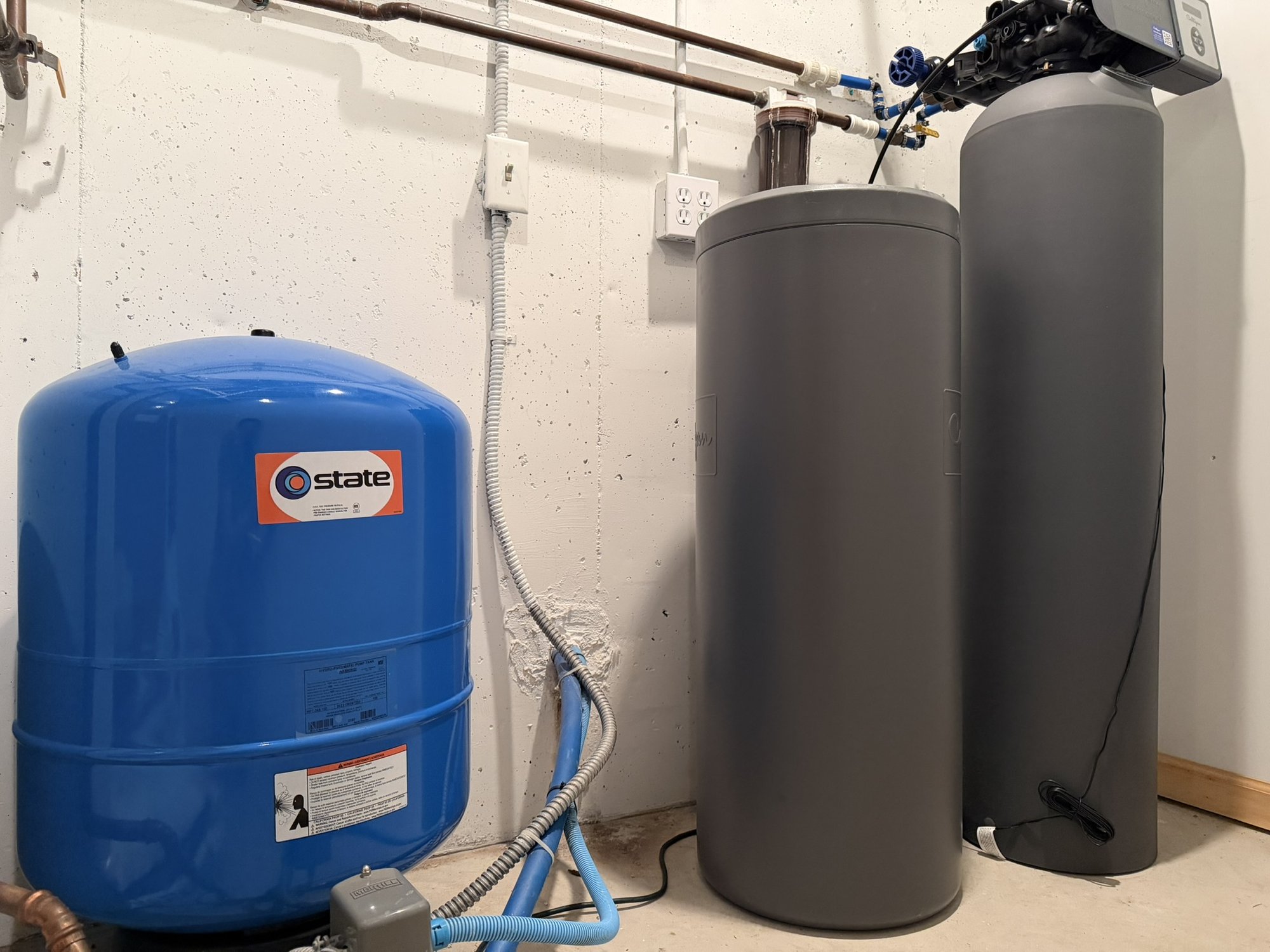 New 2025 whole-house water softener & expansion tank